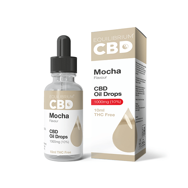 1000mg Equilibrium CBD Oil 10ml - Mocha Flavour - PURE ROOTS