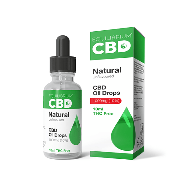 1000mg Equilibrium CBD Oil 10ml - Natural Flavour - PURE ROOTS