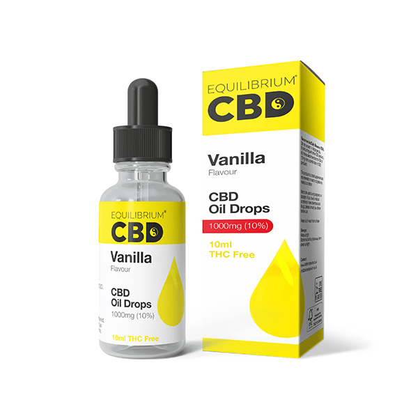 1000mg Equilibrium CBD Oil 10ml - Vanilla Flavour - PURE ROOTS