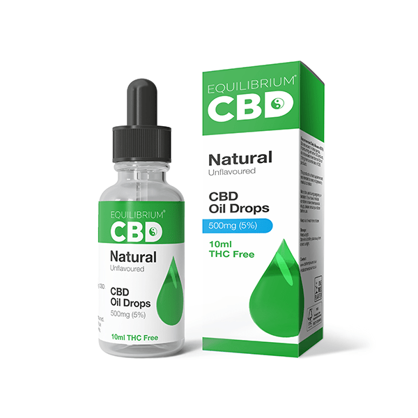 500mg Equilibrium CBD Oil 10ml - Natural Flavour - PURE ROOTS