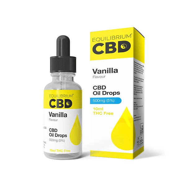 500mg Equilibrium CBD Oil 10ml - Vanilla Flavour - PURE ROOTS