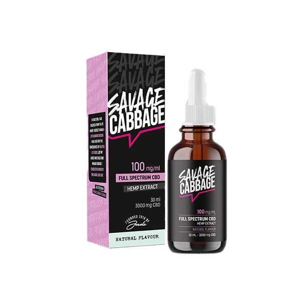 Savage Cabbage 3000mg CBD Oil Natural 30ml