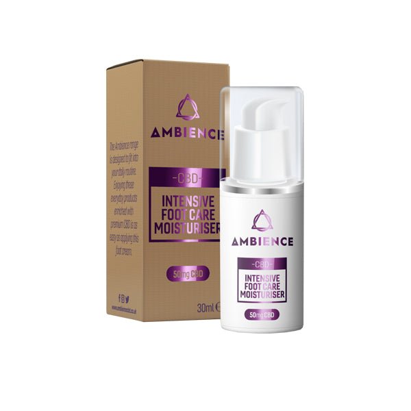 Ambience CBD Infused 50mg CBD Foot Care Moisturiser 30ml (Buy 1 Get 2 Free) - PURE ROOTS