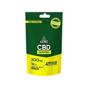 Aztec CBD Broad Spectrum 300mg CBD Gummies - 10 Pieces - PURE ROOTS