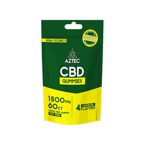 Aztec CBD Broad Spectrum 300mg CBD Gummies - 60 Pieces - PURE ROOTS